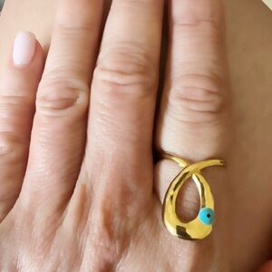 Evil Eye Ring from Greece one size